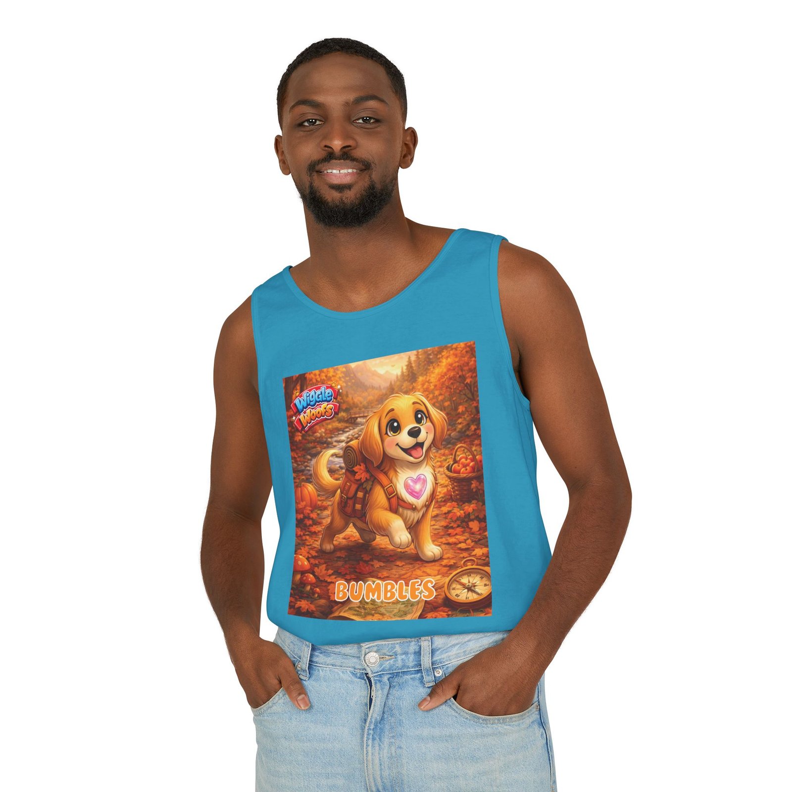 'Bumbles' Wiggle Woofs™ Unisex Garment-Dyed Tank Top - Image 12