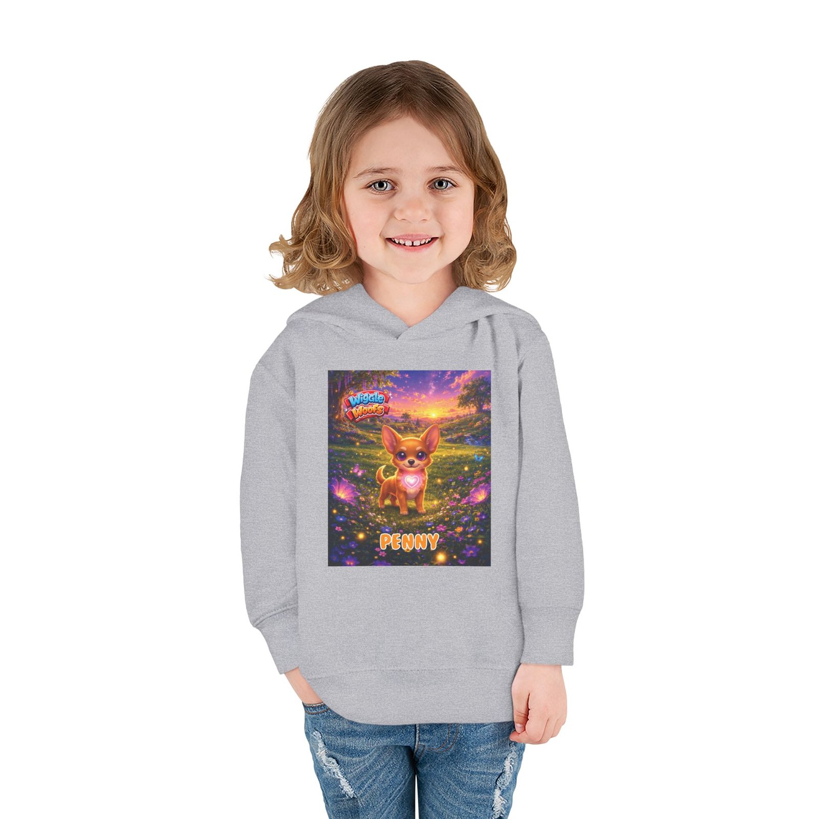 'Penny' Wiggle Woofs™ Toddler Pullover Fleece Hoodies - Image 3