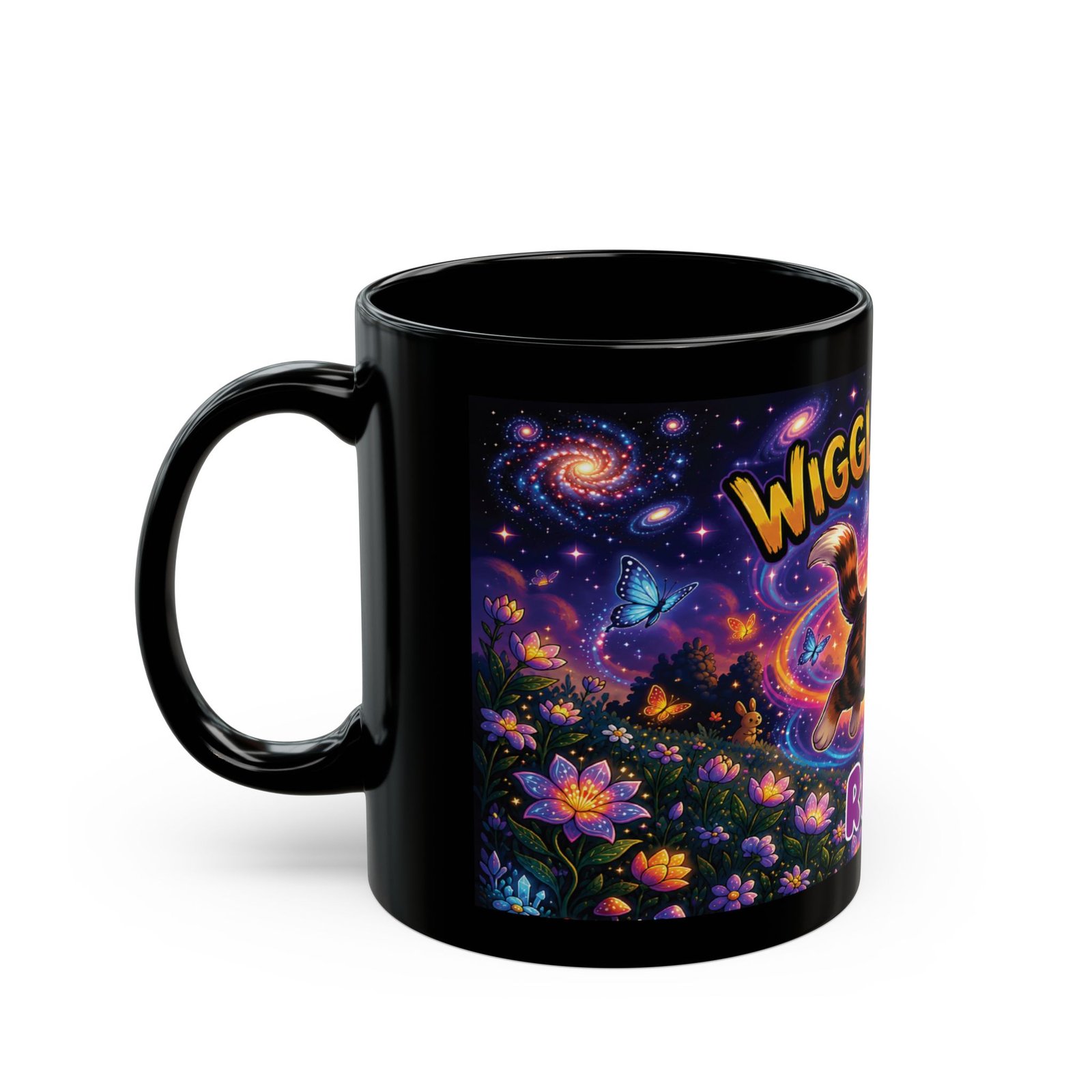 REESE Wiggle Woofs™ Black Mug (11oz, 15oz) - Image 3