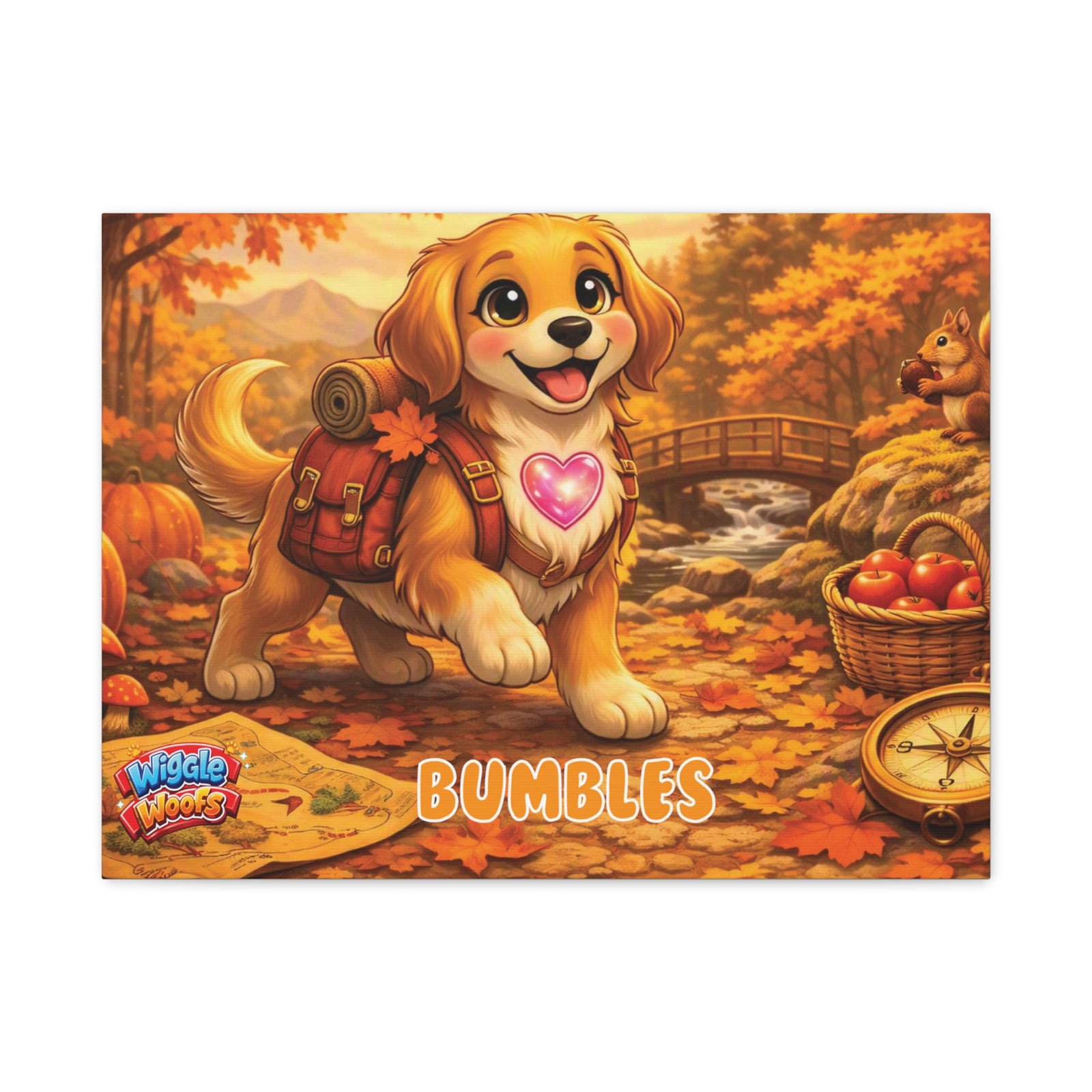 'Bumbles' Wiggle Woofs™ Matte Canvas, Stretched, 1.25" - Image 13