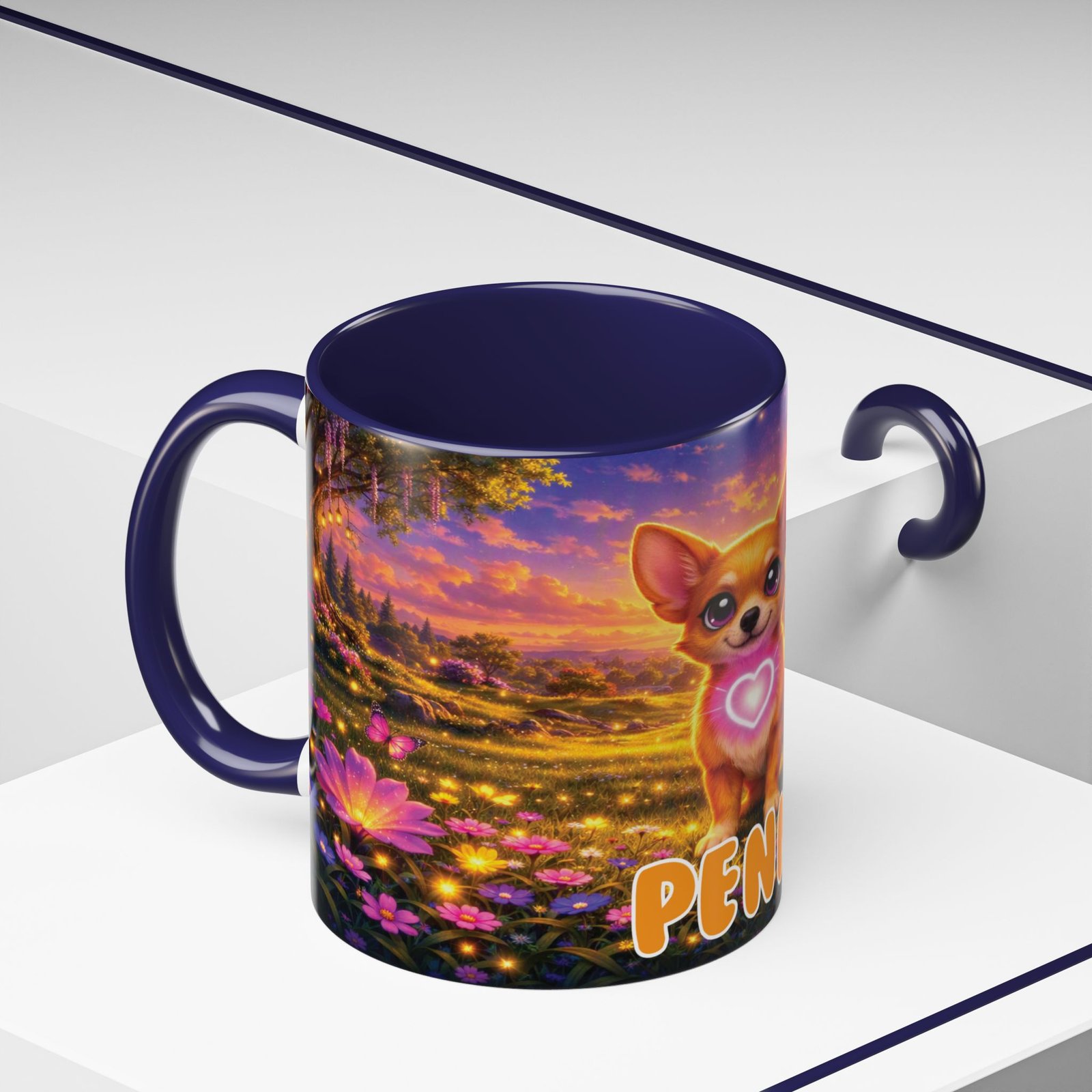 'Penny' Wiggle Woofs™ Accent Coffee Mug (11, 15oz) - Image 6
