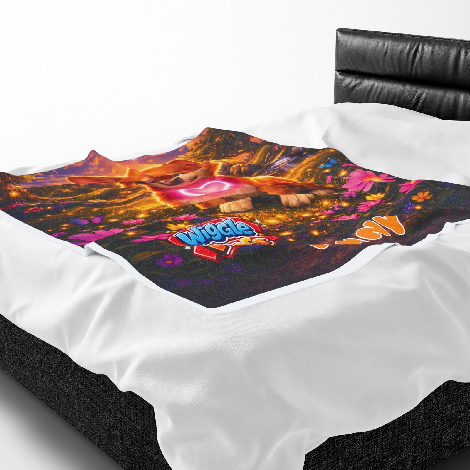 'Penny' Wiggle Woofs™ Velveteen Plush Blanket - Image 7