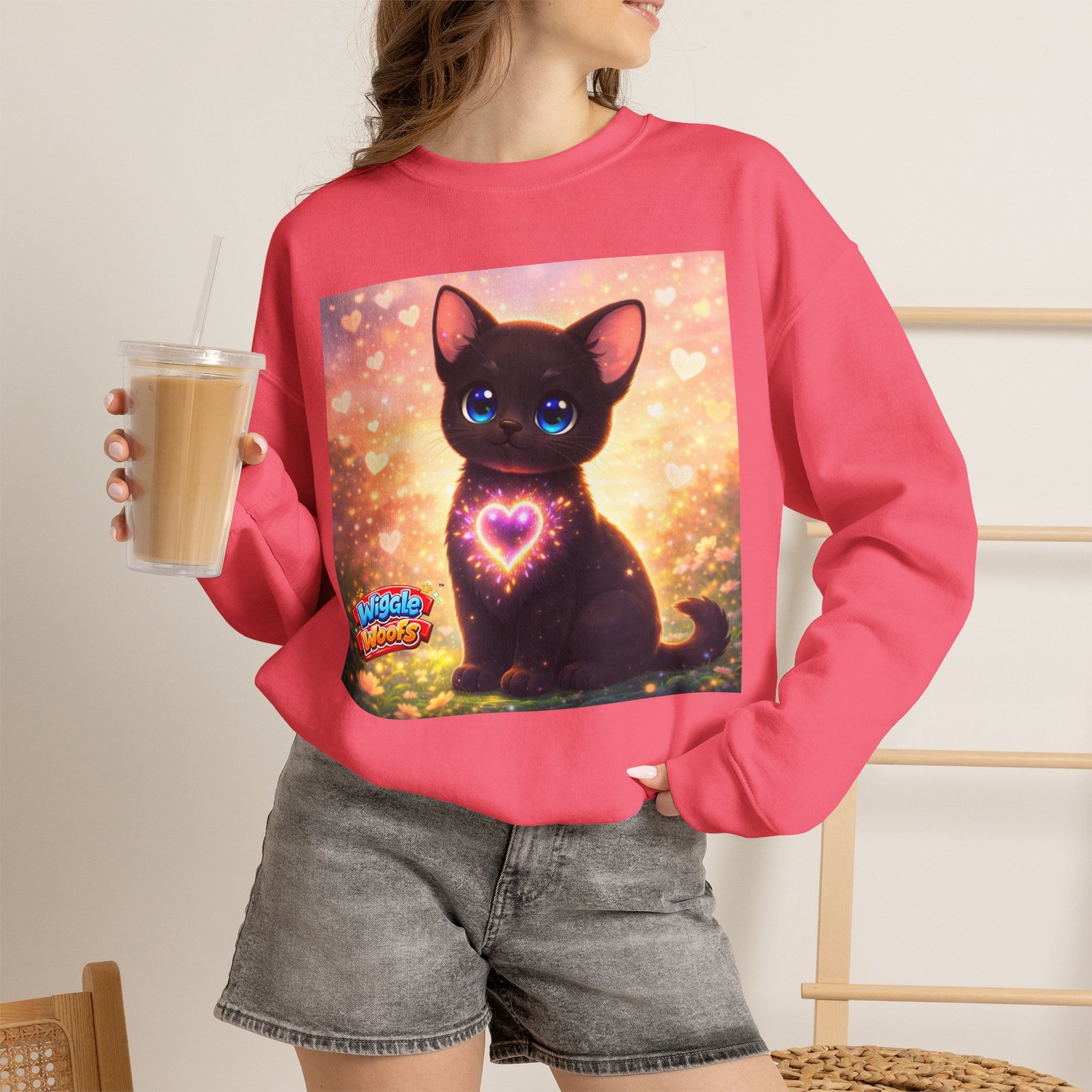 Midnight Wiggle Woofs™ Heavy Blend Crewneck - Image 36