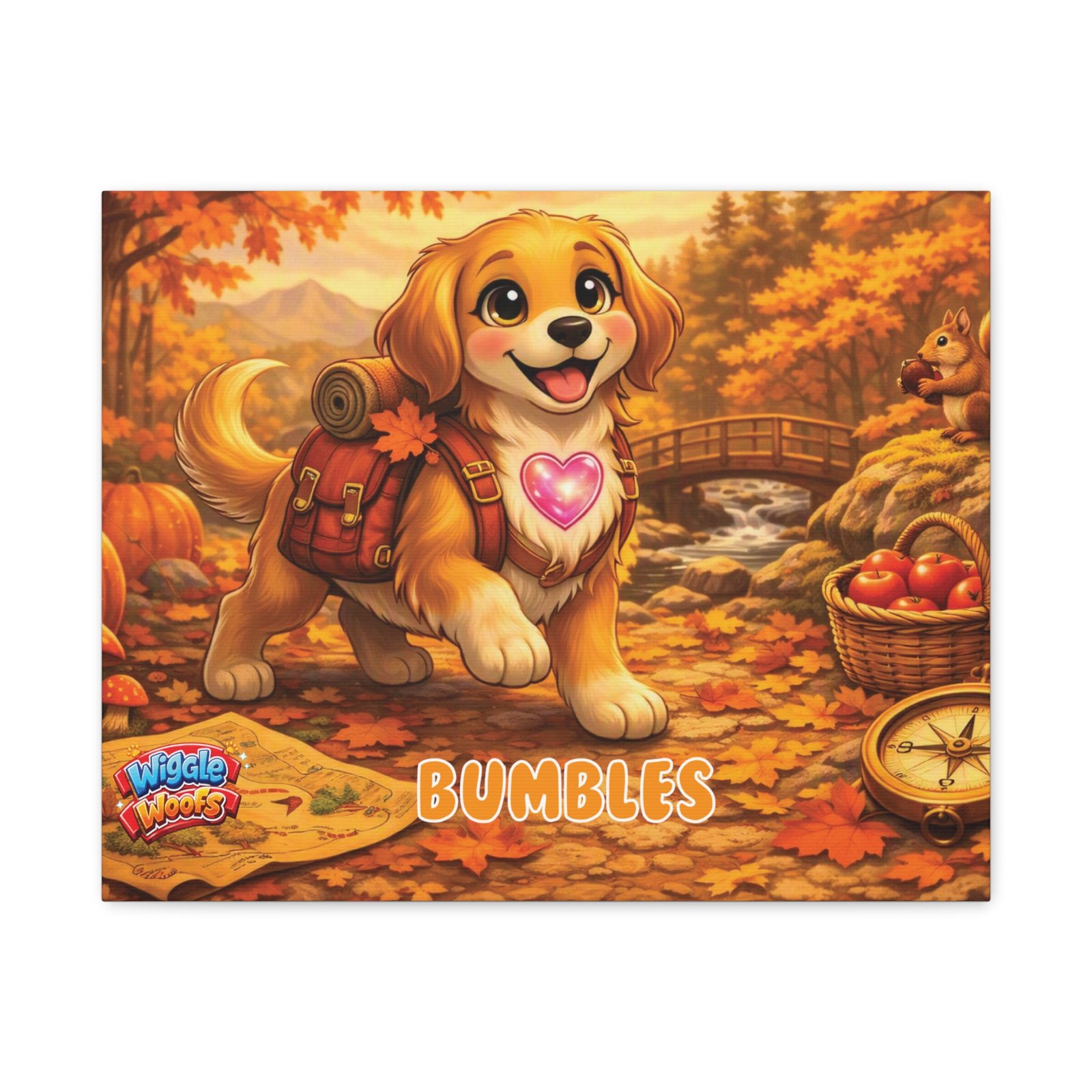'Bumbles' Wiggle Woofs™ Matte Canvas, Stretched, 1.25" - Image 9