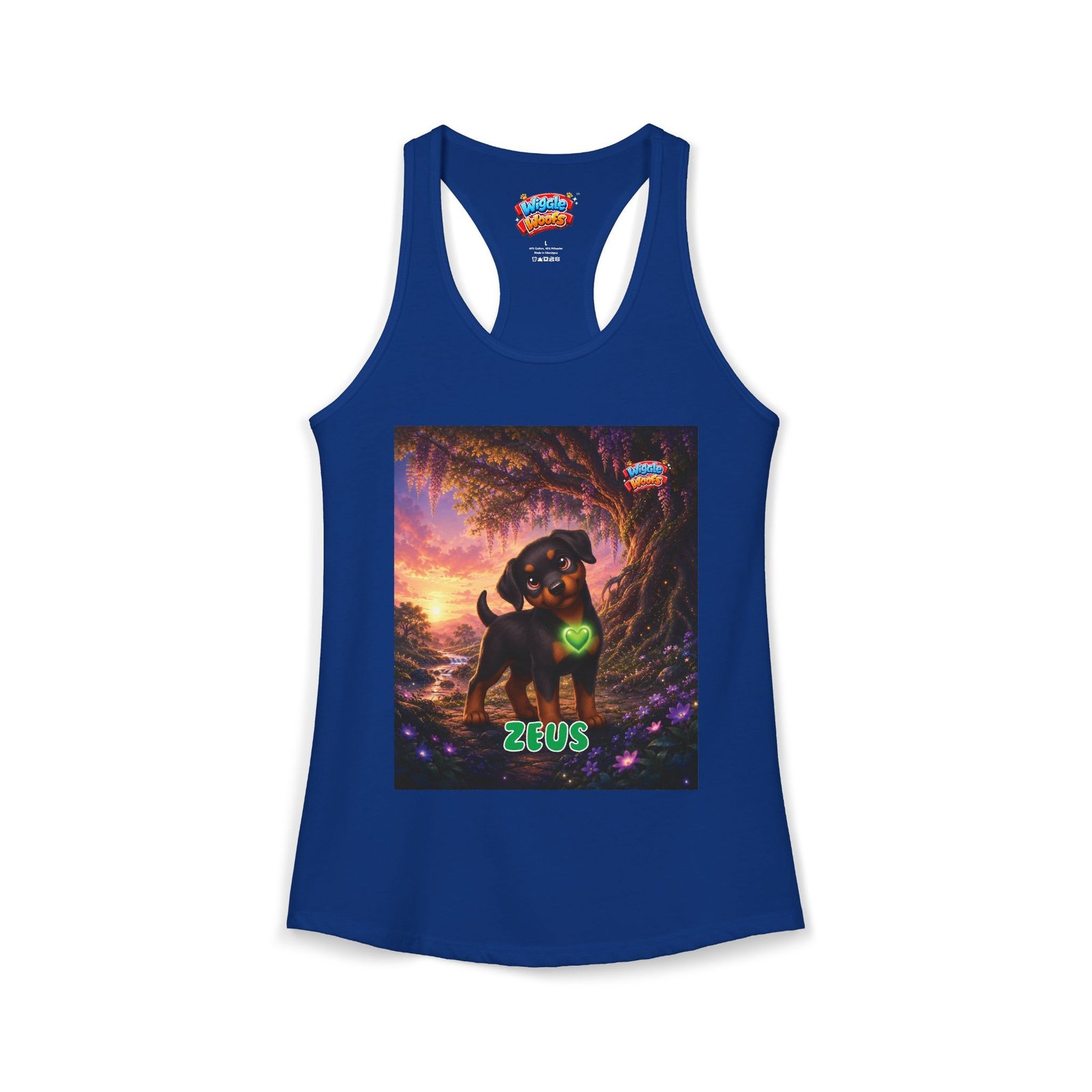 Zeus Wiggle Woofs™ Women's Ideal Racerback Tank - Image 13