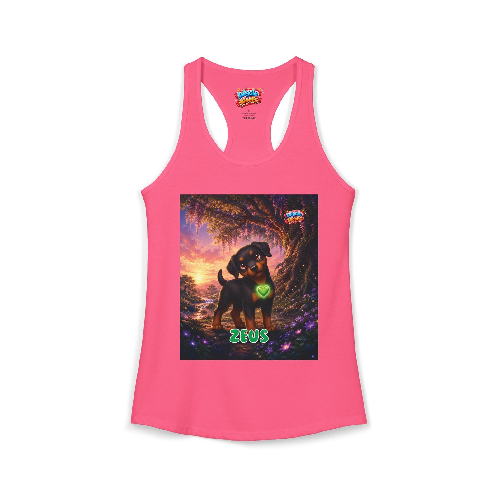 Zeus Wiggle Woofs™ Women's Ideal Racerback Tank - Image 17