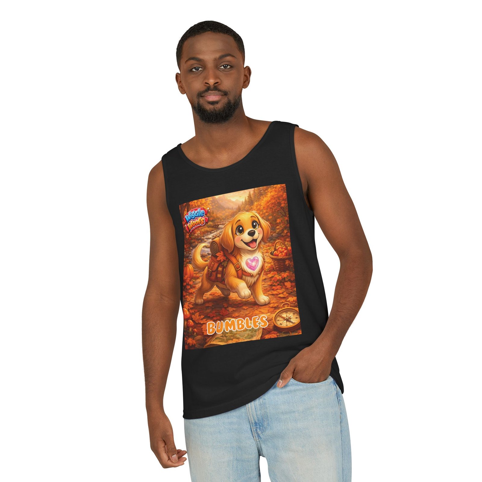 'Bumbles' Wiggle Woofs™ Unisex Garment-Dyed Tank Top - Image 14
