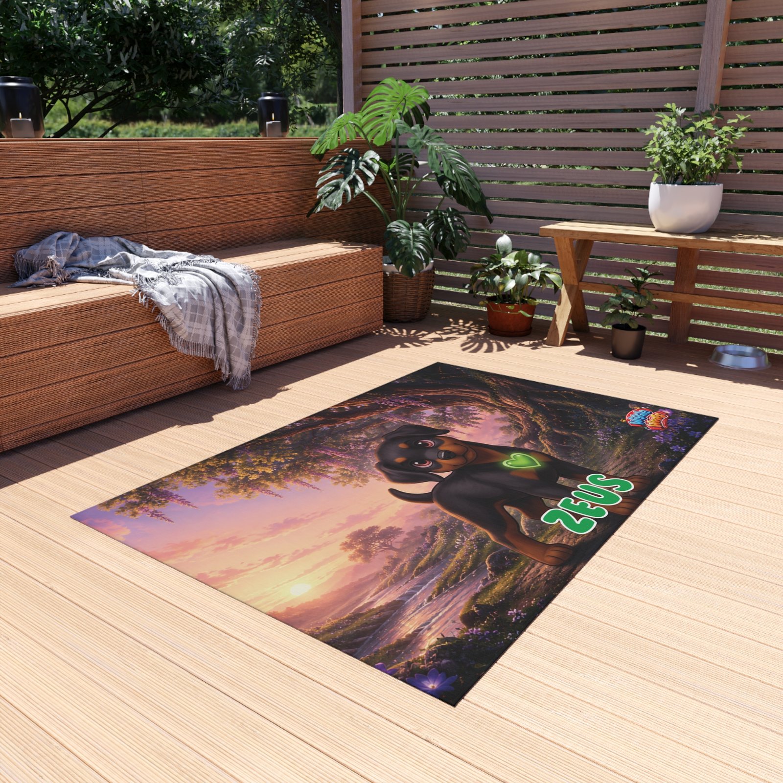 Zeus Wiggle Woofs™ Outdoor Rug - Image 7