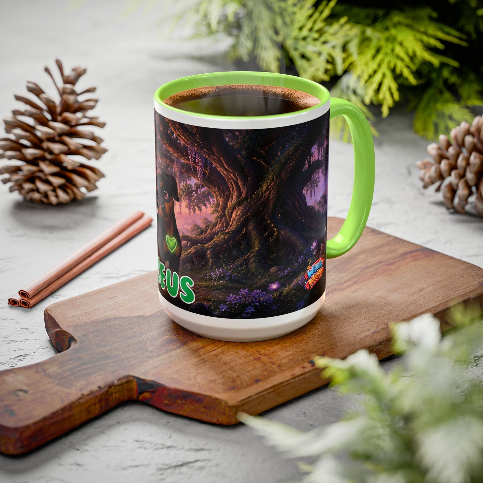 Zeus Wiggle Woofs™ Colorful Mugs (11oz, 15oz) - Image 107