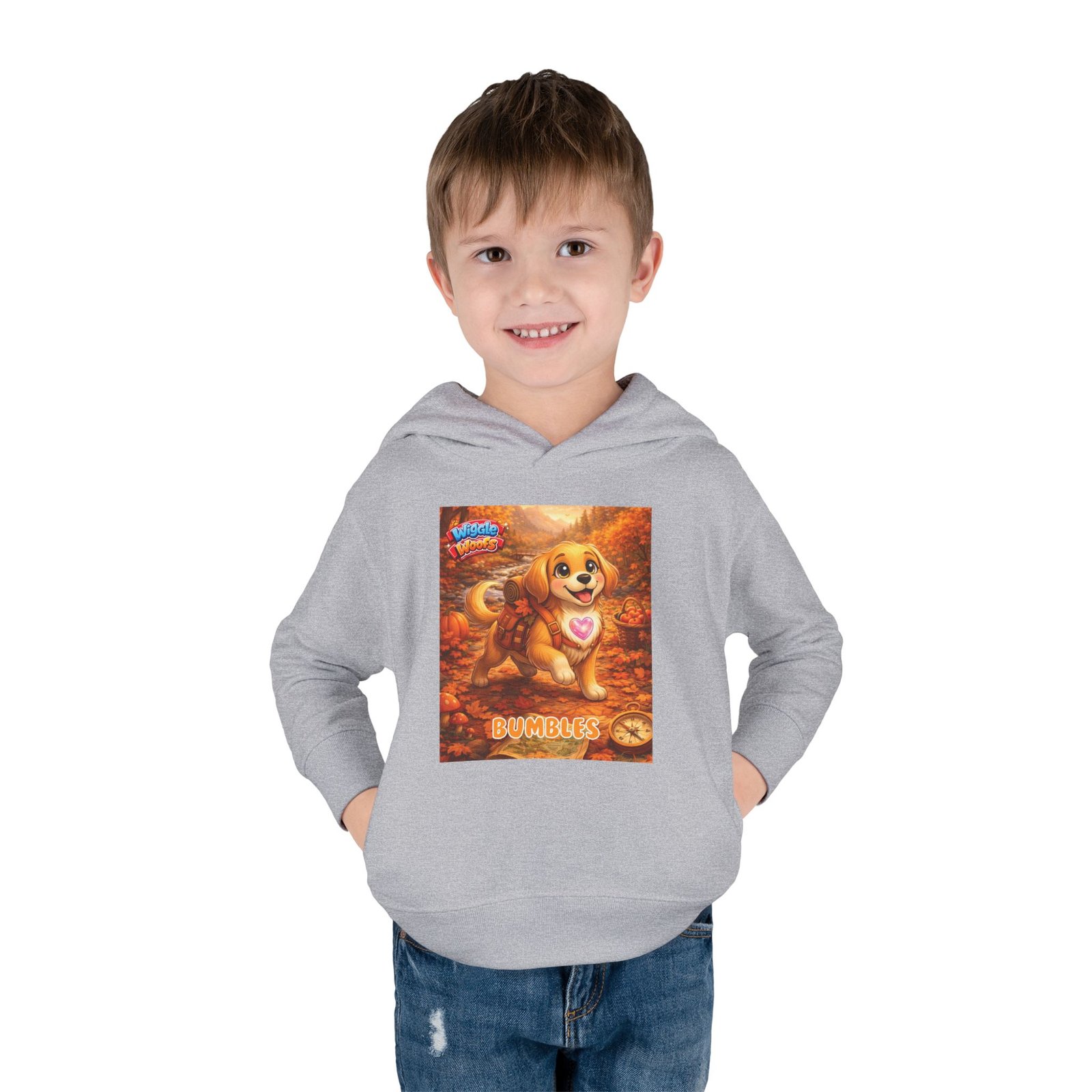'Bumbles' Wiggle Woofs™ Toddler Pullover Fleece Hoodies - Image 8