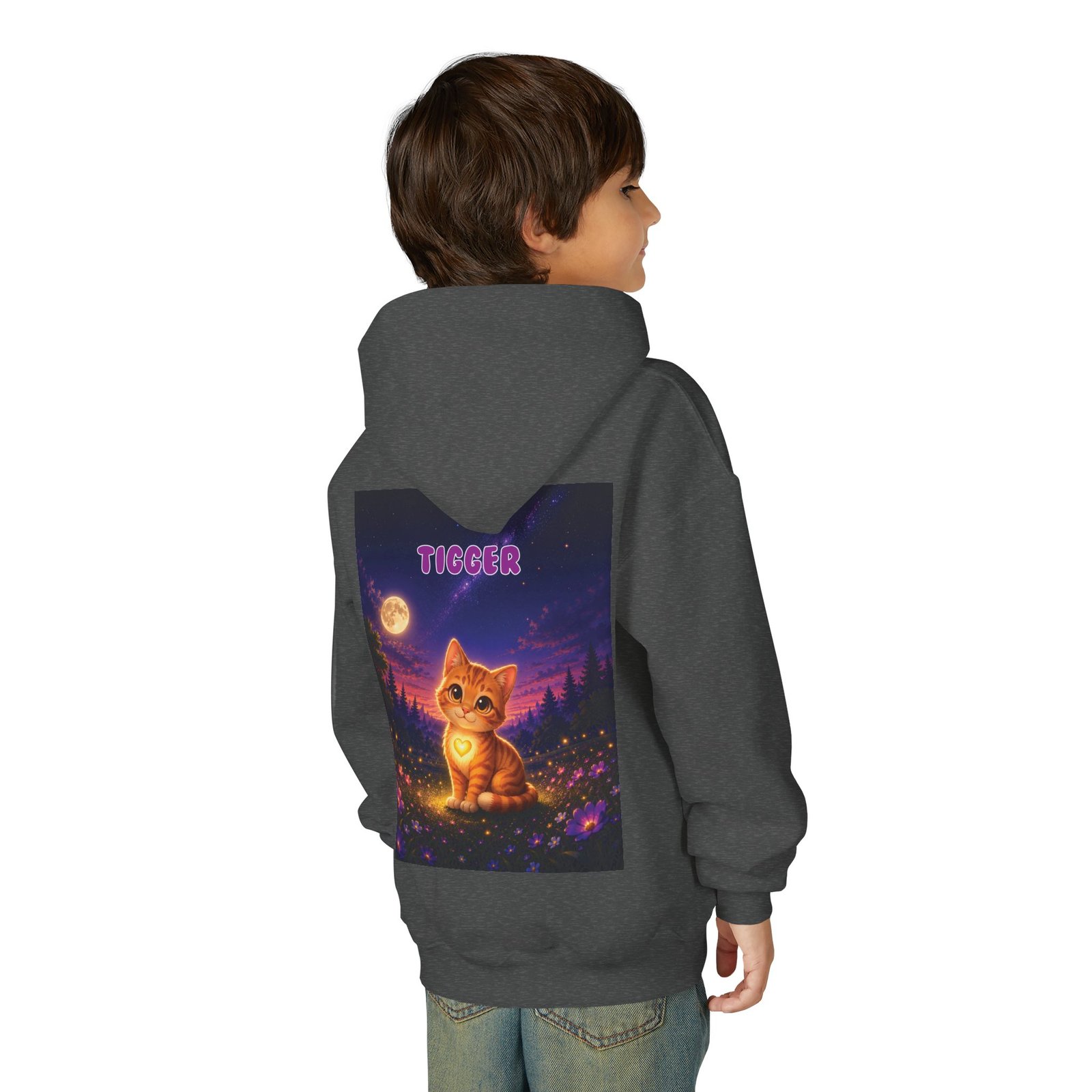 Tigger Wiggle Woofs™ Youth Heavy Blend Hooded Sweatshirt - Image 12