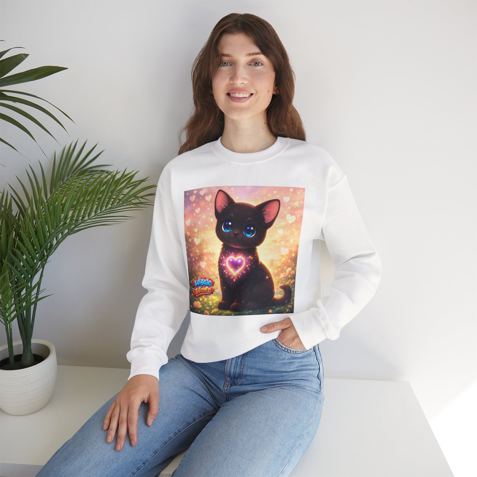 Midnight Wiggle Woofs™ Heavy Blend Crewneck - Image 7