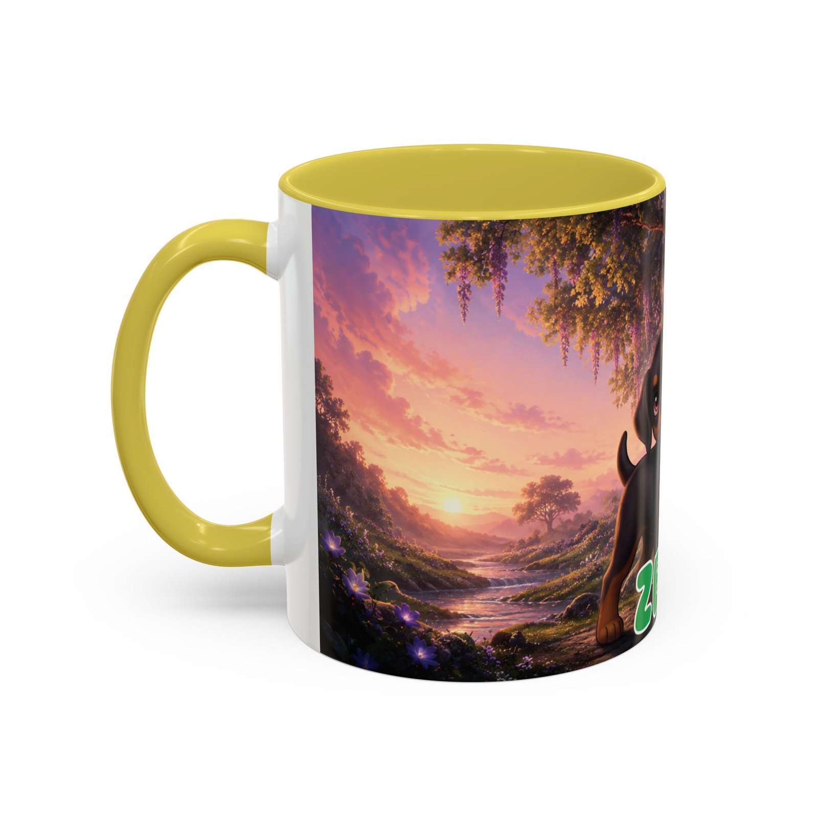 Zeus Wiggle Woofs™ Colorful Mugs (11oz, 15oz) - Image 70