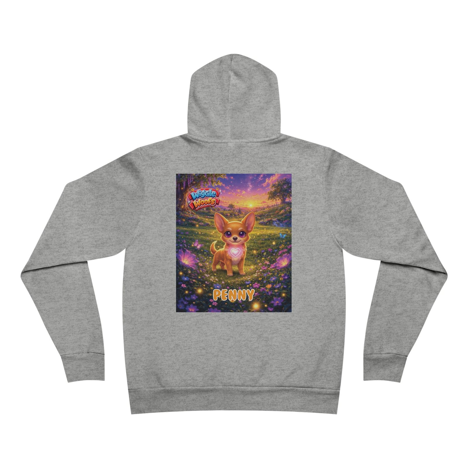 'Penny' Wiggle Woofs™ Unisex Sponge Fleece Pullover Hoodie - Image 10
