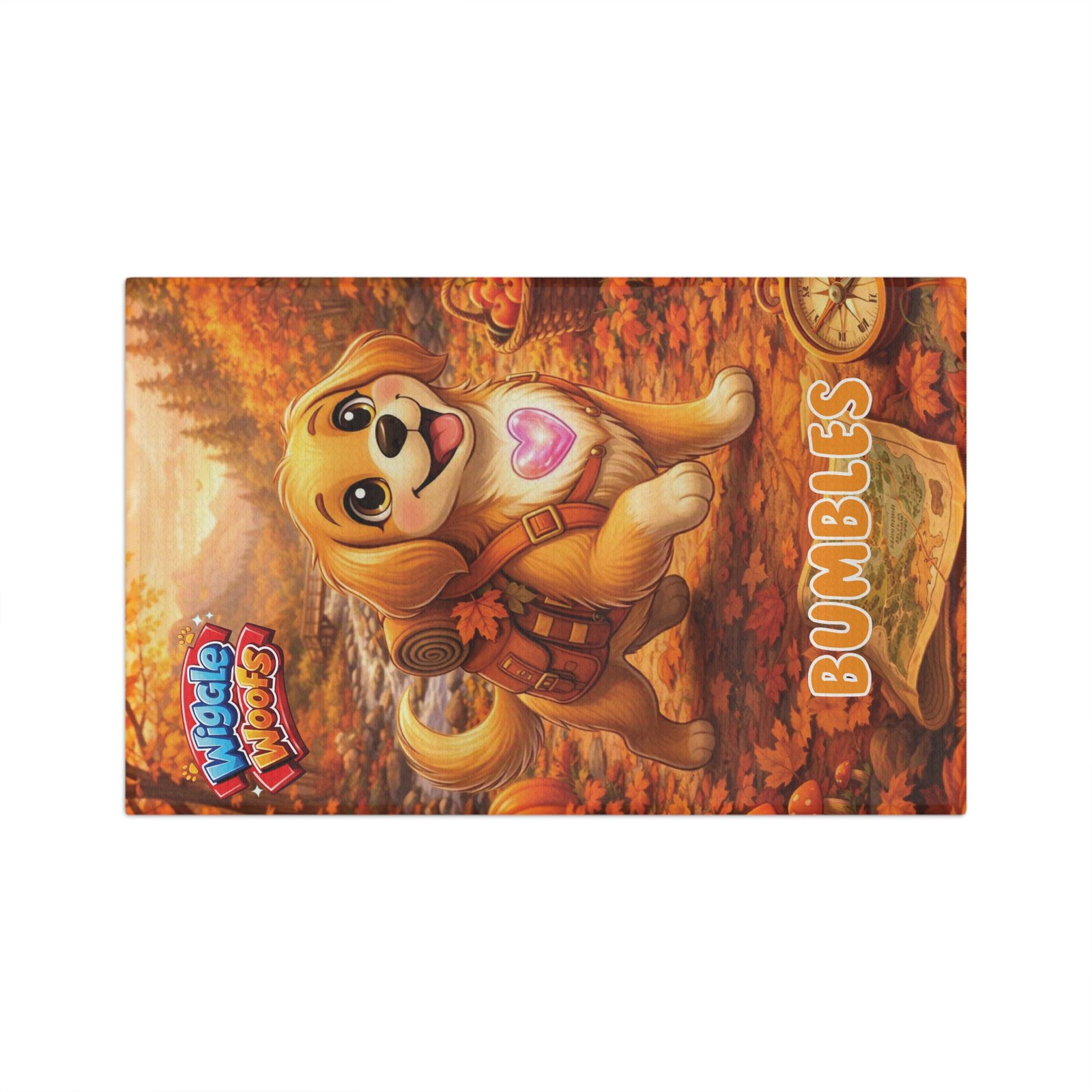 'Bumbles' Wiggle Woofs™ Microfiber Tea Towel - Image 3